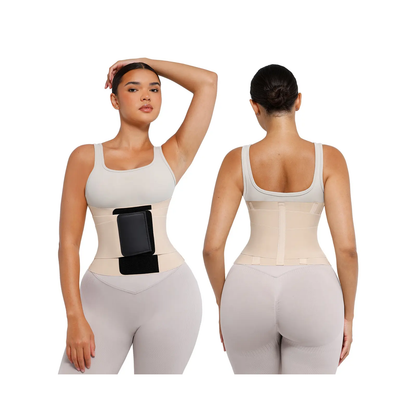 vevolora Skin-Skin stripes adjustable waist cincher and sweat belt