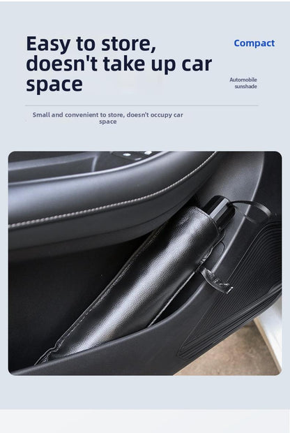 vevolora compact car sunshade storage view