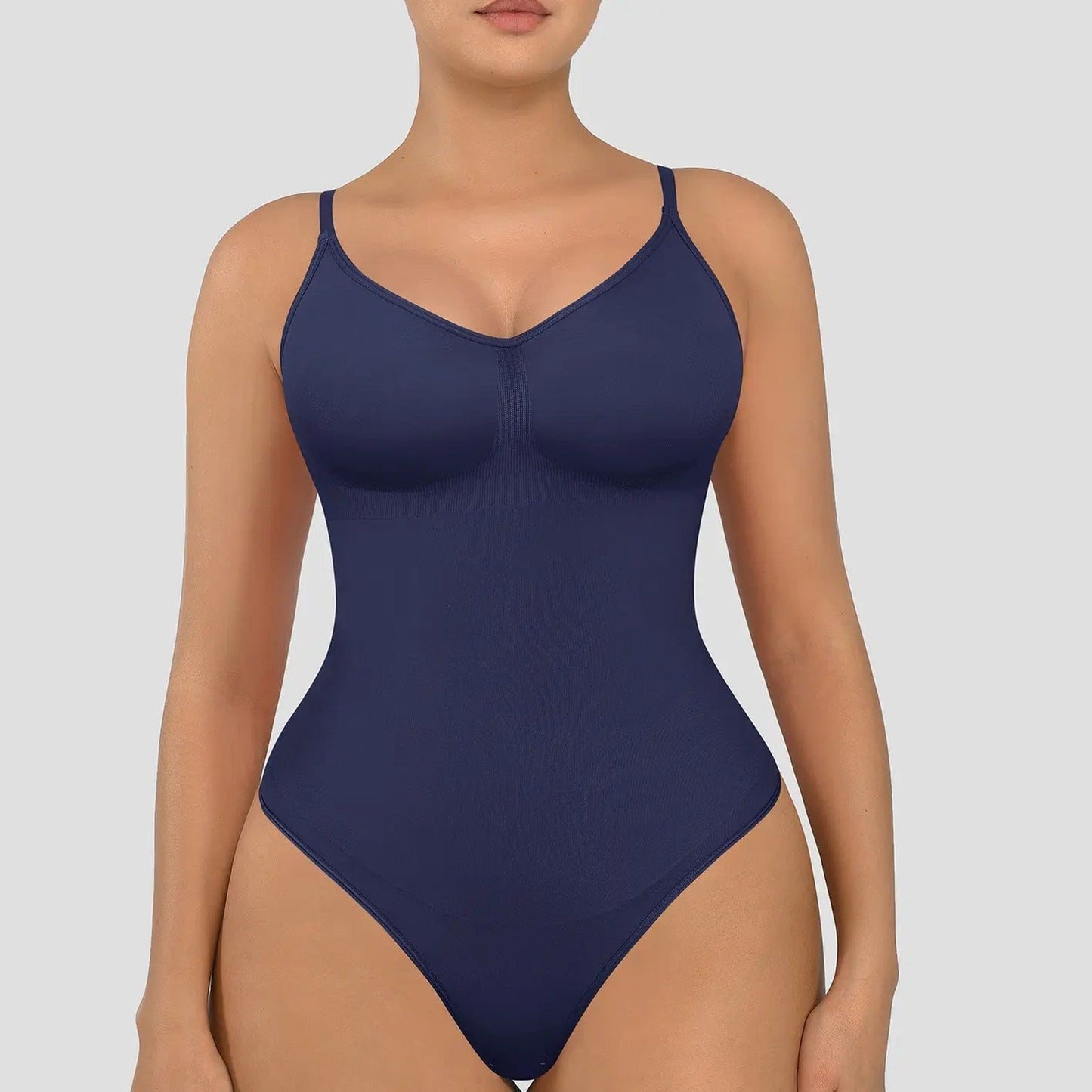 vevolora Thong-Blue-Violet seamless shaping bodysuit