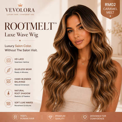VEVOLORA ROOTMELT™ Luxe Wave Wig