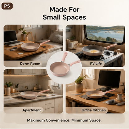 SOLOPAN compact skillet for dorm RV apartment and office kitchens