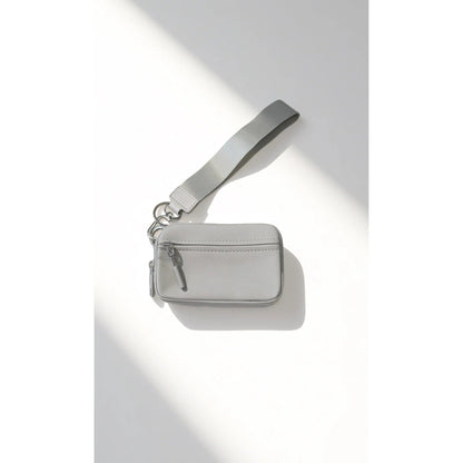 vevolora RFID compact wristlet wallet in Light Grey