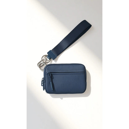 vevolora RFID compact wristlet wallet in Navy
