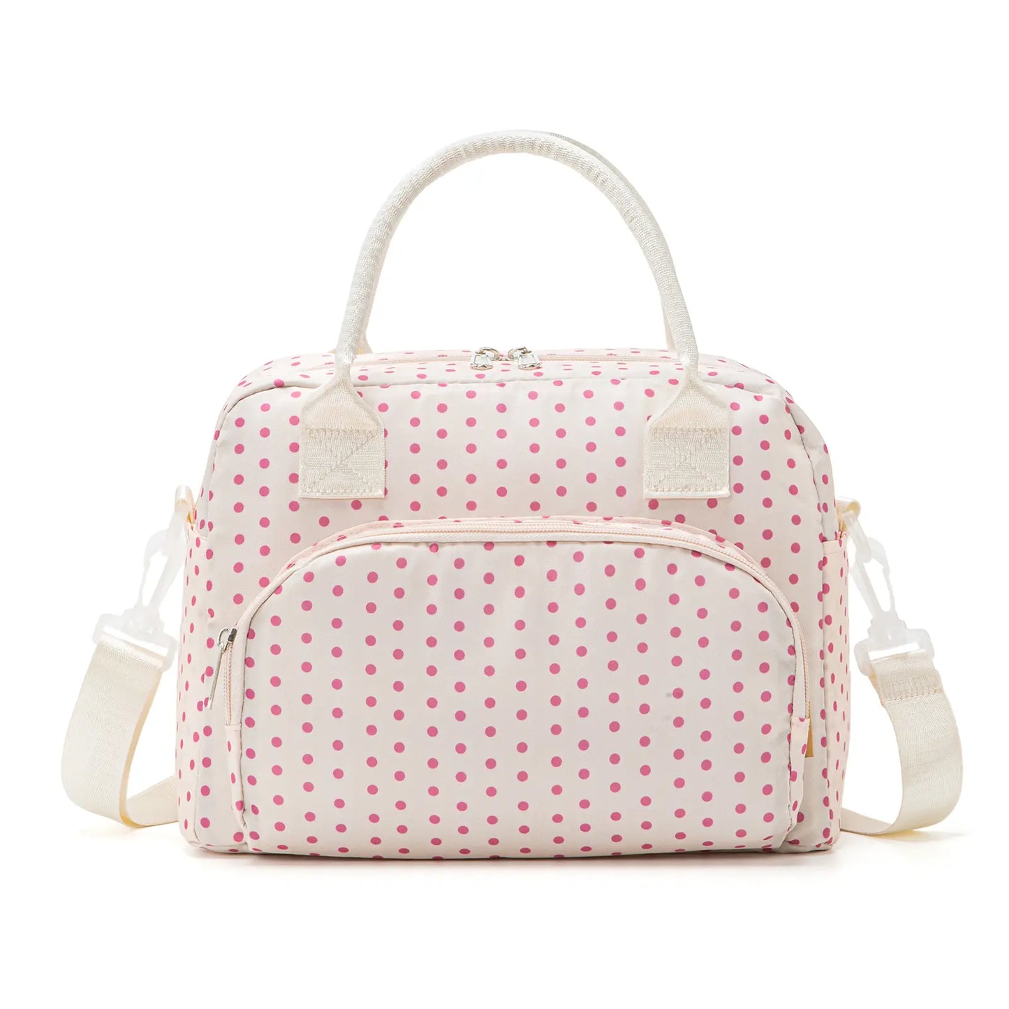 Vevolora Variant | vevolora-11l-insulated-lunch-tote | pink polka dot
